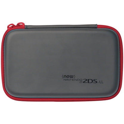 HORI Slim Hard Pouch Black & Red For New Nintendo 2Ds Ll- Japan Figure Store - #1 Bring To You The Best Japanese Goods