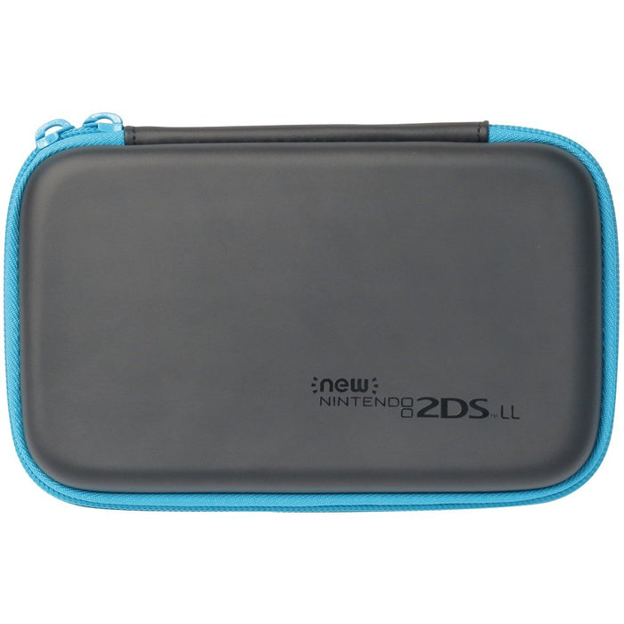 HORI Slim Hard Pouch Black & Turquoise For New Nintendo 2Ds Ll- Japan Figure Store - #1 Bring To You The Best Japanese Goods