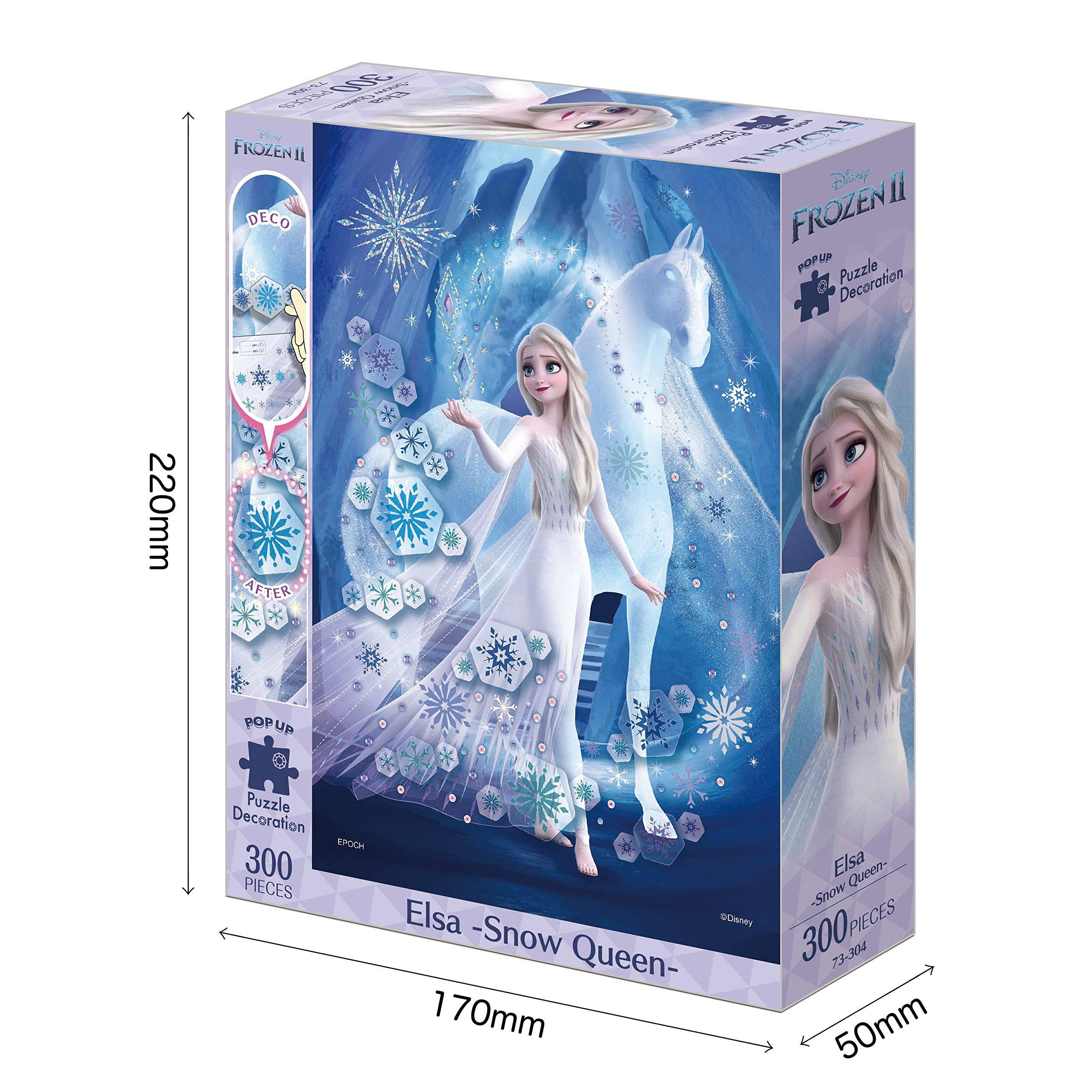 EPOCH Jigsaw Puzzle 73-304 Disney Frozen Ii Elsa -Snow Queen- Decoration Puzzle 300 Pieces- Japan Figure Store - #1 Bring To You The Best Japanese Goods