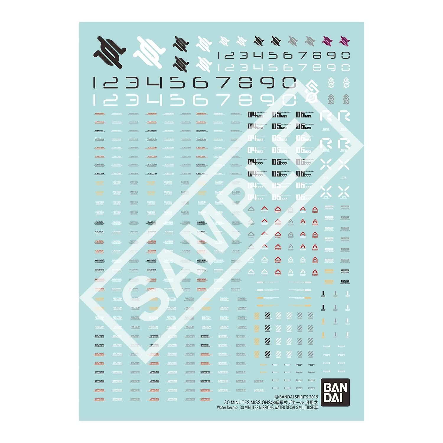 30Mm 30Minmissions Bandaispirits Waterslidedecal Japan Genpurpose2- Japan Figure Store - #1 Bring To You The Best Japanese Goods