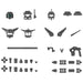 1/144 Scale Color-Coded Plastic Model Set 6 (Customized Head A) - 30Mm Option Parts - Bandai Spirits Japan- Japan Figure Store - #1 Bring To You The Best Japanese Goods