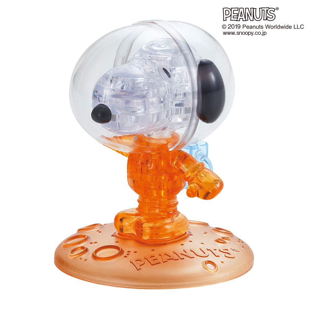 BEVERLY Crystal 3D Puzzle 486862 Snoopy Orange Astronaut- Japan Figure Store - #1 Bring To You The Best Japanese Goods