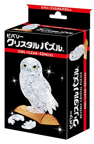 Beverly Crystal 3D Jigsaw Puzzle Clear Owl 42 Pieces Animal 3D Jigsaw Puzzles- Japan Figure Store - #1 Bring To You The Best Japanese Goods