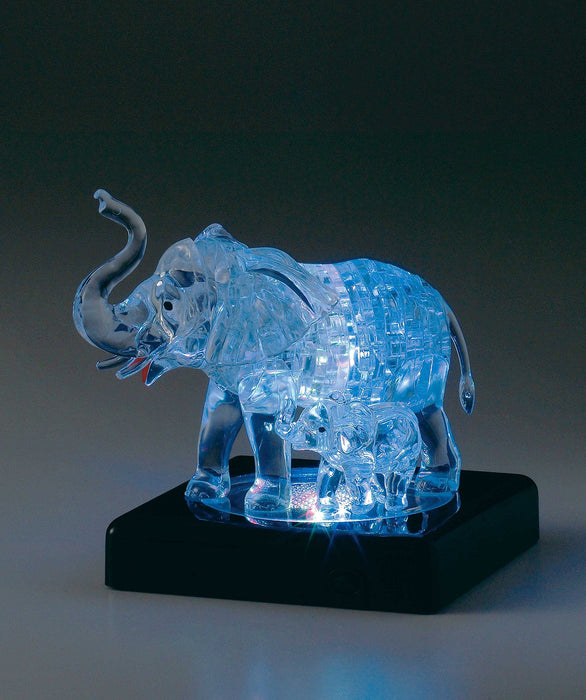 BEVERLY Crystal 3D Puzzle 486503 Elephant Clear 46 Pieces- Japan Figure Store - #1 Bring To You The Best Japanese Goods