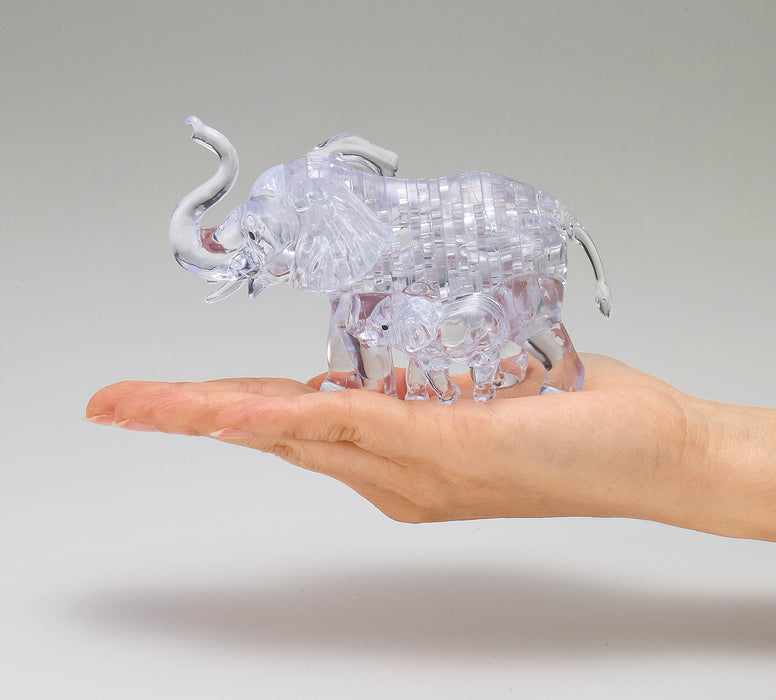 BEVERLY Crystal 3D Puzzle 486503 Elephant Clear 46 Pieces- Japan Figure Store - #1 Bring To You The Best Japanese Goods