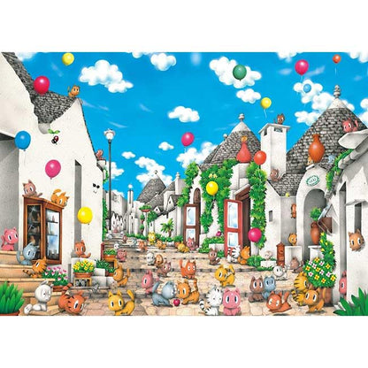 500pc Appleone Jigsaw Puzzle Alberobello Cats 38x53cm- Japan Figure Store - #1 Bring To You The Best Japanese Goods