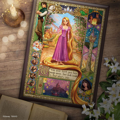 TENYO D500-669 Jigsaw Puzzle Disney Tangled Rapunzel Within Your Heart 500 Pieces- Japan Figure Store - #1 Bring To You The Best Japanese Goods