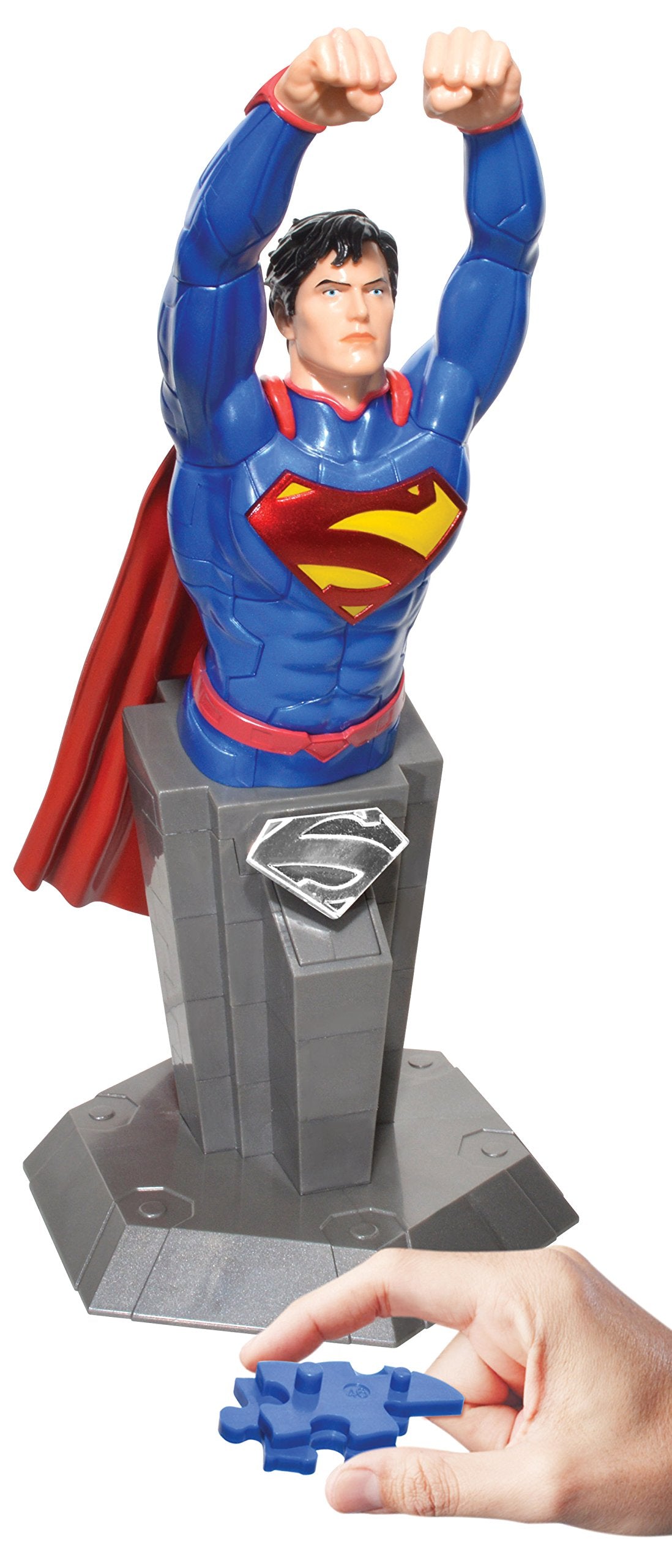 Beverly Car Puzzle 3D Cp3-015 Superman (53 Pieces) 3D Superhero Puzzle Block Toys- Japan Figure Store - #1 Bring To You The Best Japanese Goods