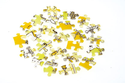 YANOMAN 2201-64 3D Led Lamp Shade Puzzle Disney Winnie The Pooh Botanical Pattern 80 Pieces- Japan Figure Store - #1 Bring To You The Best Japanese Goods