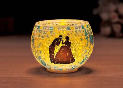 YANOMAN 2201-61 3D Led Lamp Shade Puzzle Disney Cinderella Glass Mosaic Pattern 80 Pieces- Japan Figure Store - #1 Bring To You The Best Japanese Goods