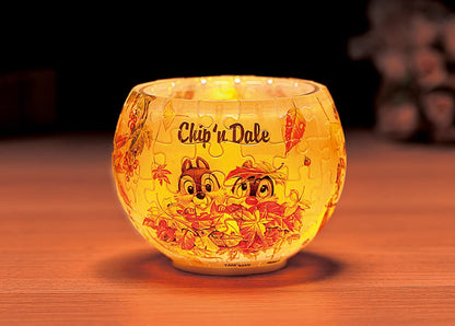 YANOMAN 2201-65 3D Led Lamp Shade Puzzle Disney Chip And Dale Let'S Play Together 80 Pieces- Japan Figure Store - #1 Bring To You The Best Japanese Goods