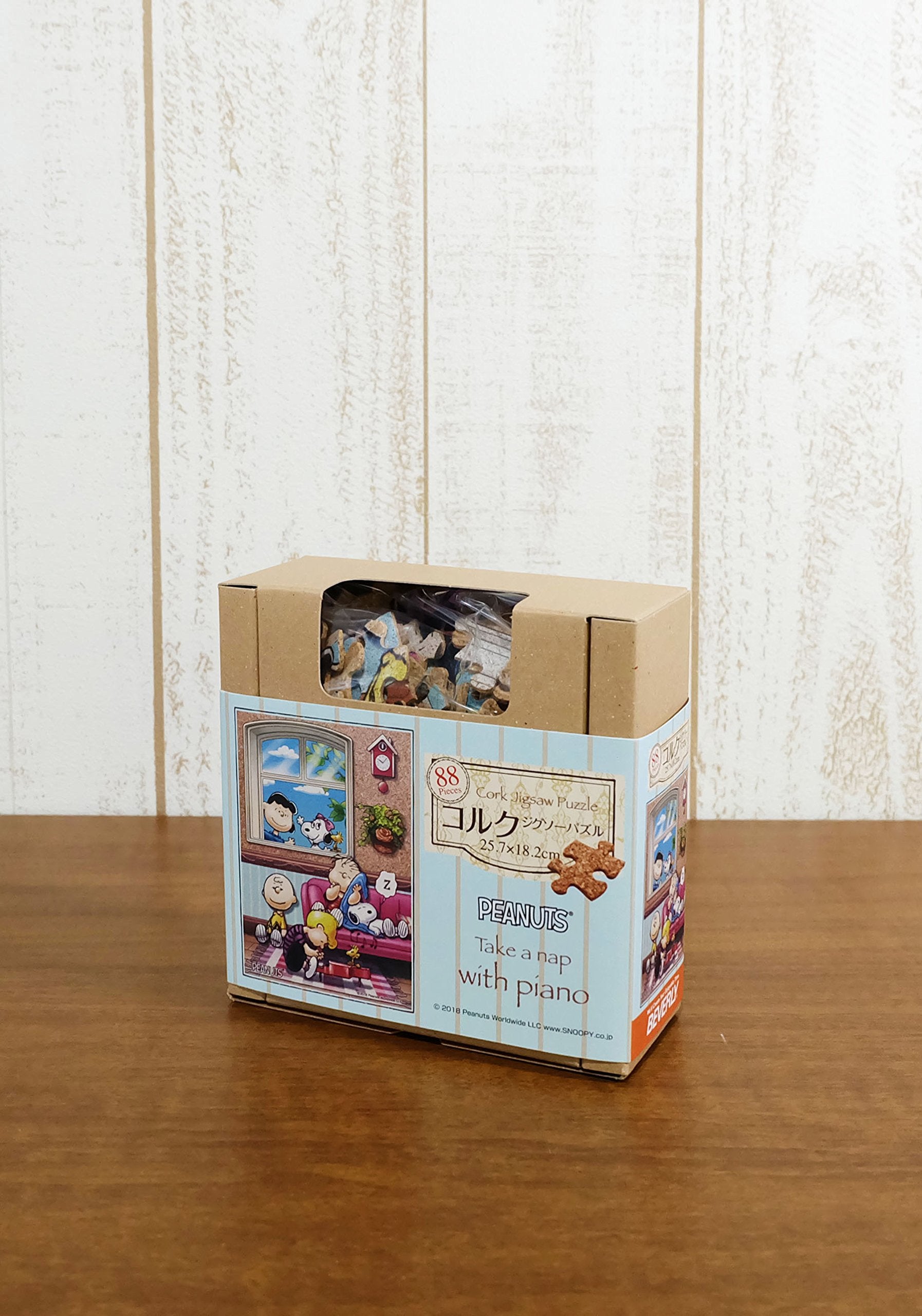 Beverly Jigsaw Puzzle 88-033 Cork Peanuts Snoopy Take A Nap With Piano (88 L-Pieces) Kid Puzzle- Japan Figure Store - #1 Bring To You The Best Japanese Goods