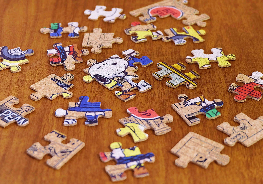 Beverly Jigsaw Puzzle 88-032 Cork Peanuts Snoopy With My Friends (88 L-Pieces) Snoopy Puzzle- Japan Figure Store - #1 Bring To You The Best Japanese Goods