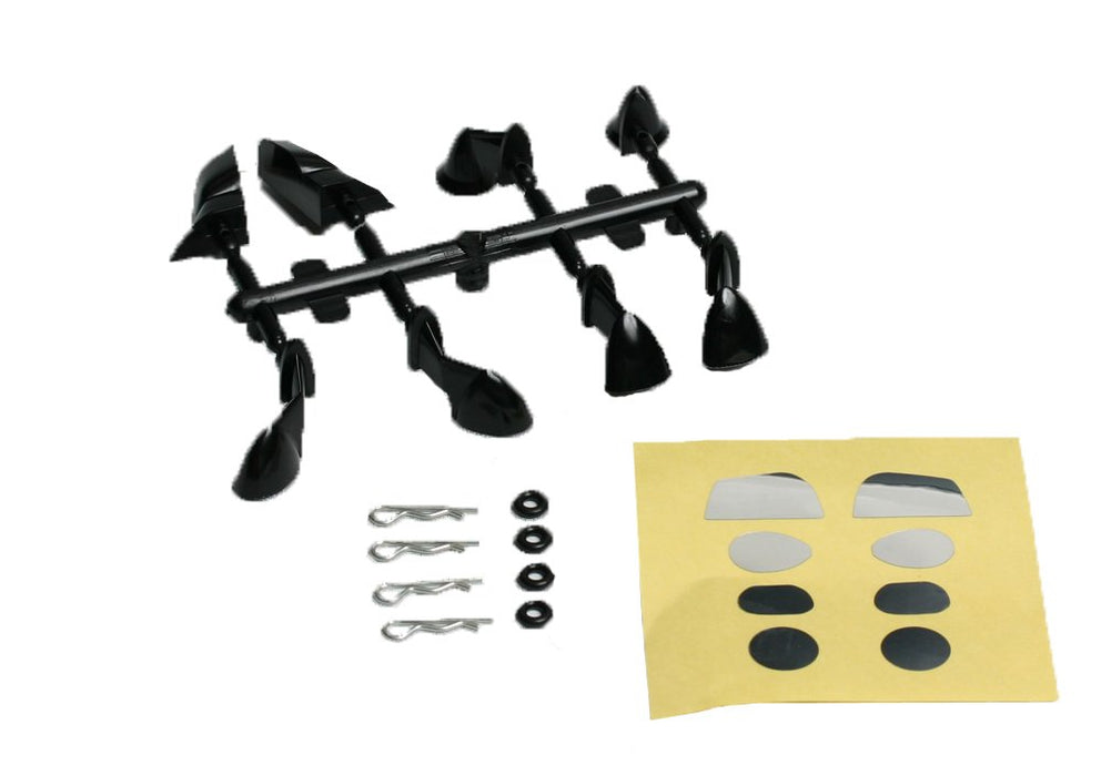 ABC HOBBY RC 66202 Rearview Mirror Set / Black- Japan Figure Store - #1 Bring To You The Best Japanese Goods