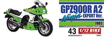 Aoshima 1/12 Bike Kawasaki Gpz900r Ninja A2 Plastic Model Kit