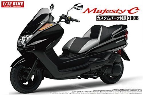 Aoshima 1/12 Bike Yamaha Majesty C With Custom Parts Plastic Model Kit