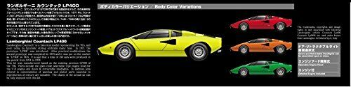 Aoshima 1/24 Lamborghini Countach Lp400 Model Car