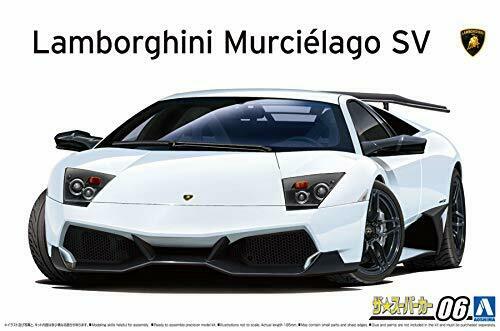 Aoshima 1/24 Scale 2009 Lamborghini Murcielago Sv Plastic Model Kit