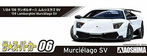 Aoshima 1/24 Scale 2009 Lamborghini Murcielago Sv Plastic Model Kit