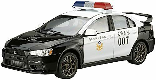 Aoshima 1/24 Sp Mitsubishi Cz4a Lancer Evolution X Police Car 2007 Model Kit