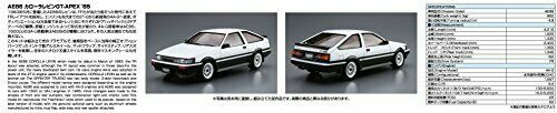 Aoshima 1/24 Toyota Ae86 Corolla Levin Gt-apex '85 Plastic Model Kit