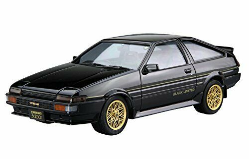 Aoshima 1/24 Toyota Ae86 Sprinter Trueno Gt-apex Black Limited '86 Model Kit