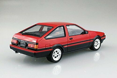 Aoshima 1/24 Toyota Ae86 Trueno '83 Red/black Plastic Model Kit