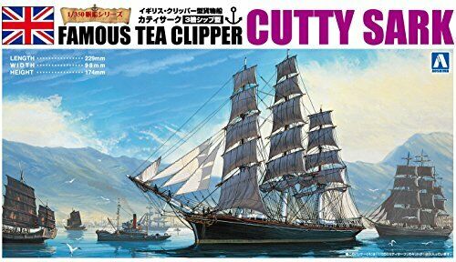 Aoshima 1/350 Scale Sailing Ship Cutty Sark Plastic Model Kit