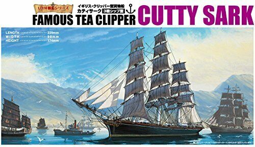 Aoshima 1/350 Scale Sailing Ship Cutty Sark Plastic Model Kit