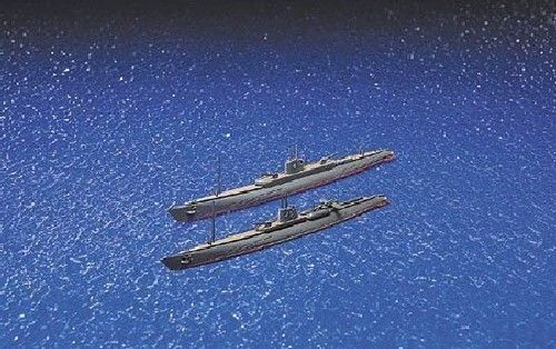 Aoshima 1/700 I.j.n. Submarine I-1 & I-6 Plastic Model Kit - Japan Figure