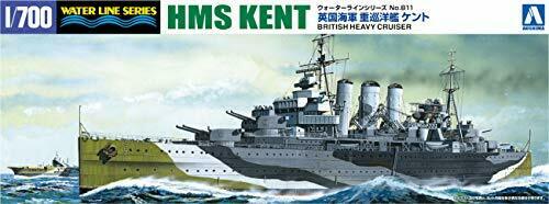 Aoshima 1/700 No.811 British Heavy Cruiser Hmskent Model Kit