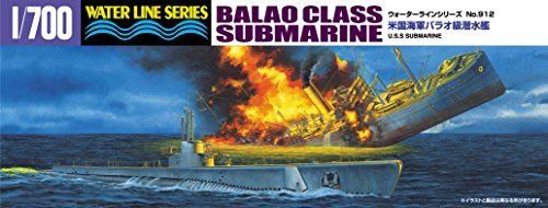 Aoshima 1/700 U.s. Navy Balao Class Submarine Plastic Model Kit