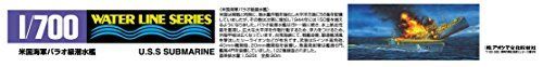 Aoshima 1/700 U.s. Navy Balao Class Submarine Plastic Model Kit
