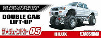Aoshima 1/24 Toyota Ln107 Hilux Pickup Double Cab Lift Up 1994 Plastic Model Kit