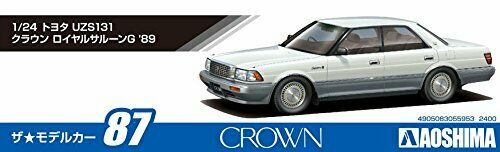 Aoshima 1/24 Toyota Uzs131 Crown Royal Saloon G '89 Plastic Model Kit