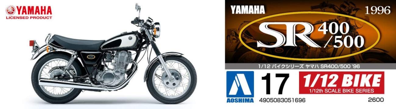 AOSHIMA 51696 Bike 17 Yamaha Sr400/500 '96 1/12 Scale Kit- Japan Figure Store - #1 Bring To You The Best Japanese Goods