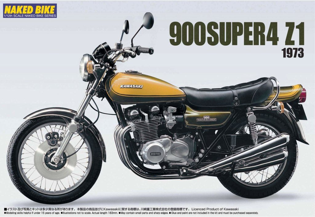 AOSHIMA Naked Bike 63 44421 Kawasaki 900 Super4 Z1 1/12 Scale Kit- Japan Figure Store - #1 Bring To You The Best Japanese Goods