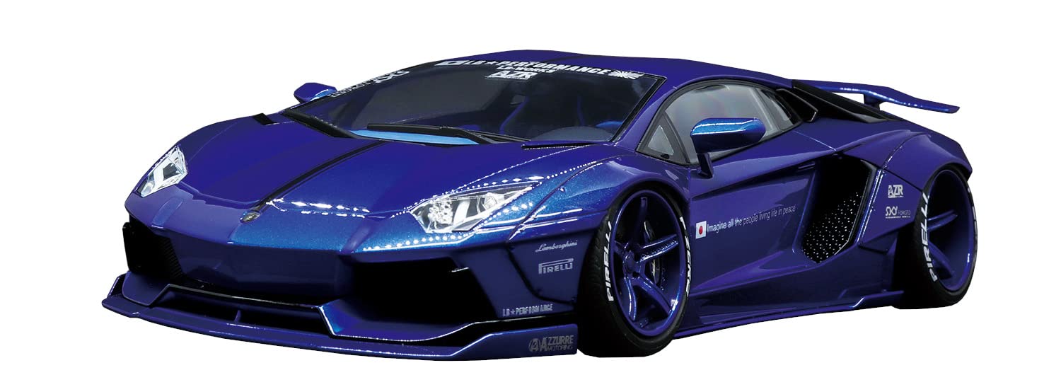 AOSHIMA Liberty Walk 1/24 Lamborghini Aventador Ver.2 Plastic Model- Japan Figure Store - #1 Bring To You The Best Japanese Goods