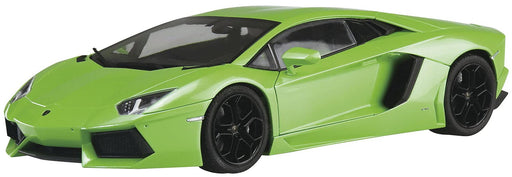 AOSHIMA Pre-Painted 1/24 Lamborghini Aventador '11 Lime Green Plastic Model- Japan Figure Store - #1 Bring To You The Best Japanese Goods