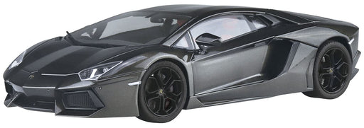 AOSHIMA Pre-Painted 1/24 Lamborghini Aventador '11 Gunmetal Grey Plastic Model- Japan Figure Store - #1 Bring To You The Best Japanese Goods