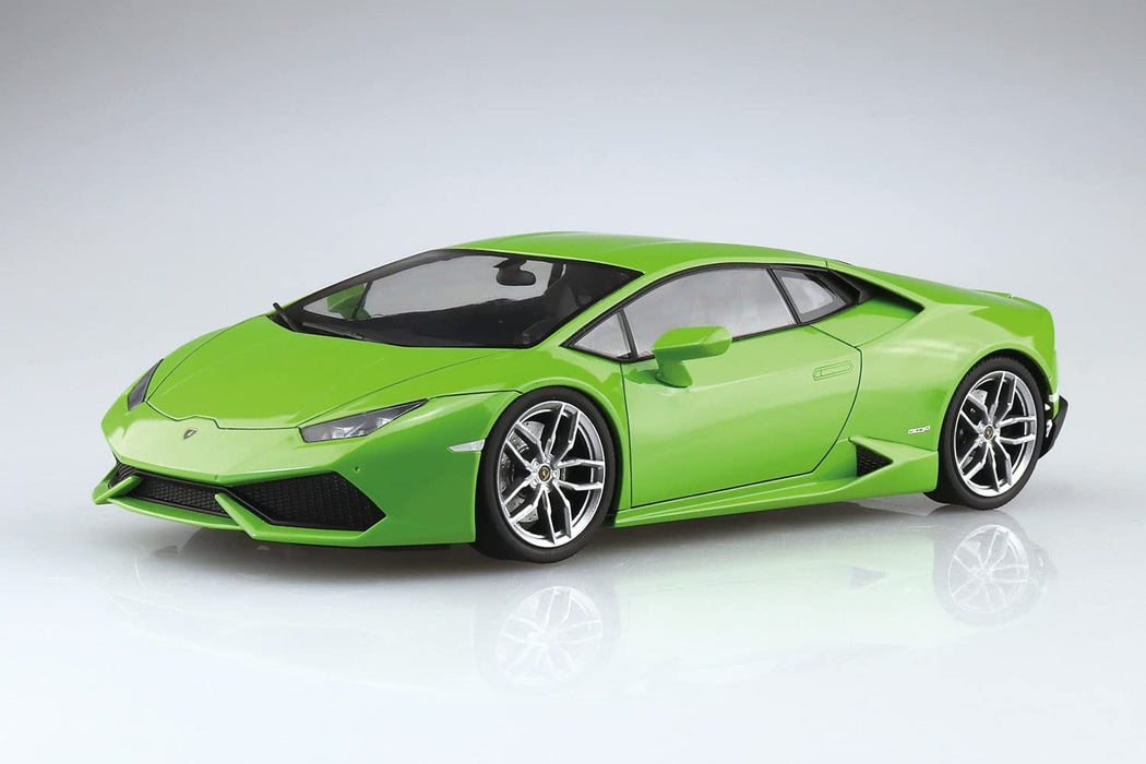 Aoshima 1/24 Pre-Painted No.4-A '14 Lamborghini Huracan Green Plastic Model- Japan Figure Store - #1 Bring To You The Best Japanese Goods