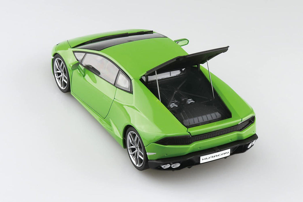 Aoshima 1/24 Pre-Painted No.4-A '14 Lamborghini Huracan Green Plastic Model- Japan Figure Store - #1 Bring To You The Best Japanese Goods