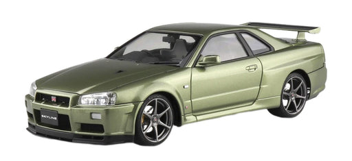 Aoshima 1/24 Nissan Bnr34 Skyline Gt-R V Spec Ii '00 Millennium Jade Pre-Painted Plastic Model- Japan Figure Store - #1 Bring To You The Best Japanese Goods