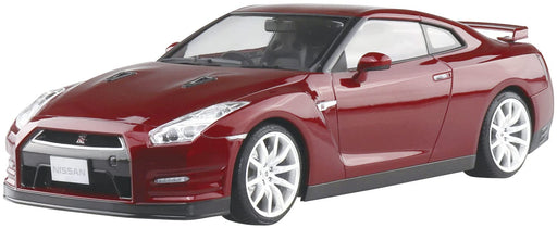 AOSHIMA Pre-Painted 1/24 Nissan R35 Gt-R '14 Gold Flake Red Pearl Plastic Model- Japan Figure Store - #1 Bring To You The Best Japanese Goods