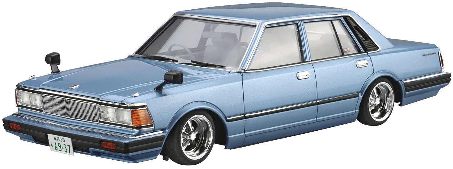 Aoshima Bunka Kyozai 1/24 The High So Car Series No.1 Nissan 430 Cedric Sedan Plastic Model- Japan Figure Store - #1 Bring To You The Best Japanese Goods