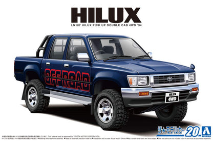 AOSHIMA The Model Car 1/24 Toyota Ln107 Hilux Pickup Double Cab4 Wd '94 Plastic Model- Japan Figure Store - #1 Bring To You The Best Japanese Goods