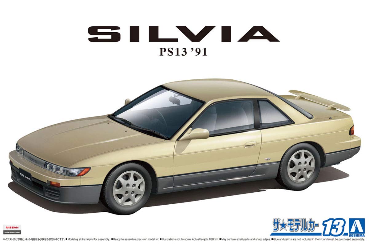 AOSHIMA The Model Car 1/24 Nissan Ps13 Silvia K'S Diamond Selection Package '91 Plastic Model- Japan Figure Store - #1 Bring To You The Best Japanese Goods