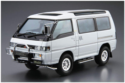 AOSHIMA The Model Car 1/24 Mitsubishi P35W Delica Star Wagon `91 Plastic Model- Japan Figure Store - #1 Bring To You The Best Japanese Goods