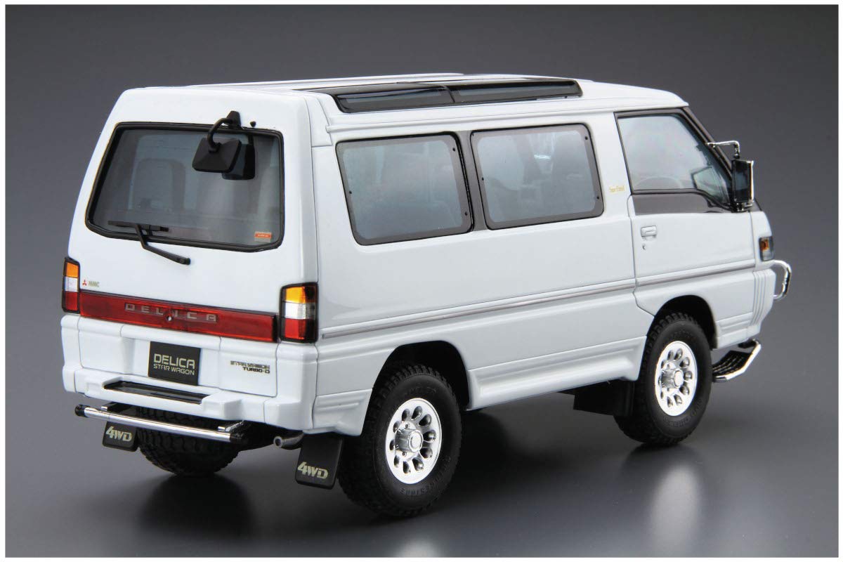 AOSHIMA The Model Car 1/24 Mitsubishi P35W Delica Star Wagon `91 Plastic Model- Japan Figure Store - #1 Bring To You The Best Japanese Goods