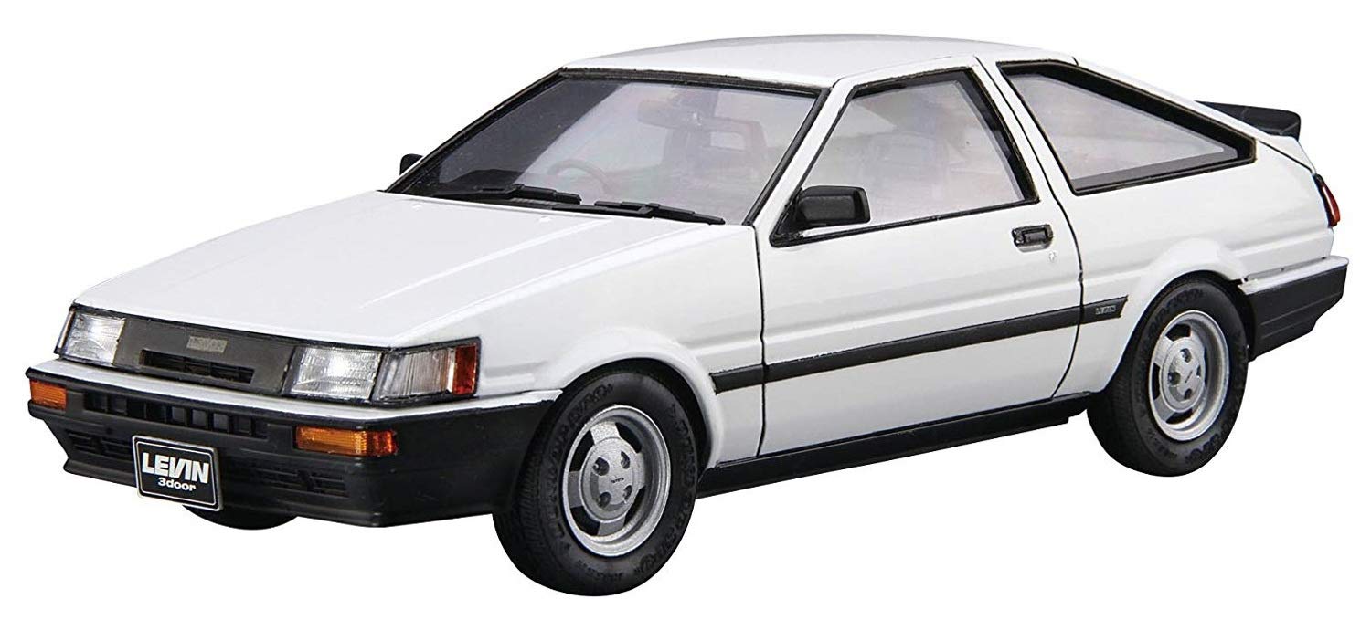 AOSHIMA 59685 The Model Car 085 Toyota Ae85 Corolla Levin 1500Sr '85 1/24 Scale Kit- Japan Figure Store - #1 Bring To You The Best Japanese Goods